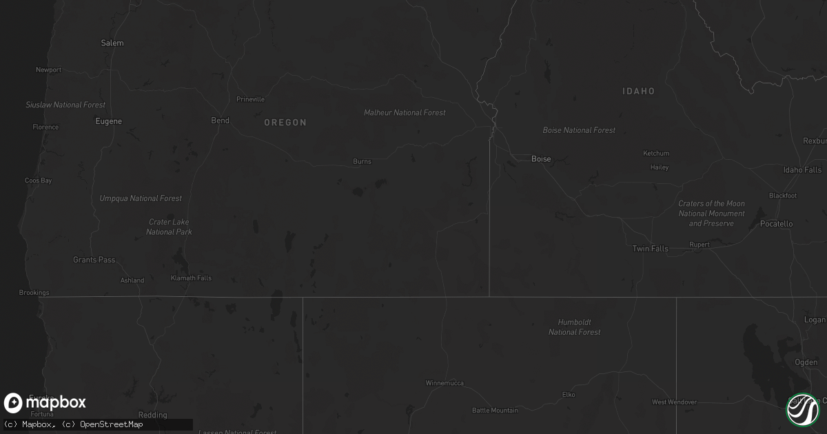 Hail map on April 22, 2012