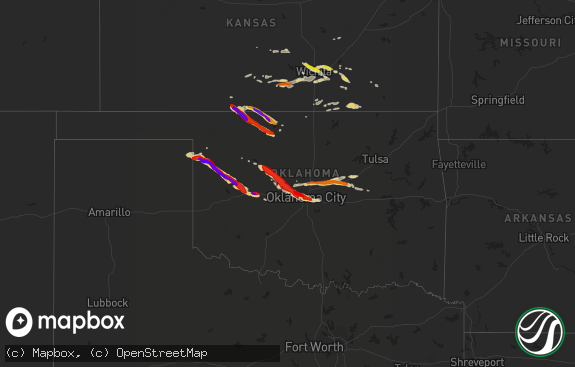 Hail map preview on 04-22-2013