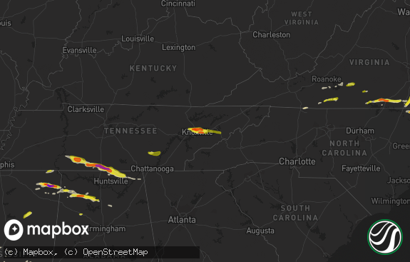 Hail map preview on 04-22-2017