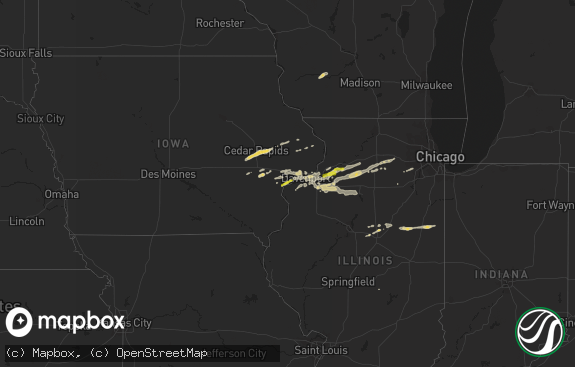 Hail map preview on 04-22-2019