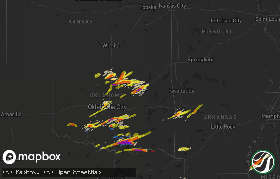 Hail map preview on 04-22-2020