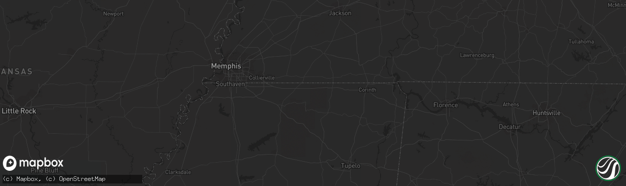 Hail map in Bladenboro, NC on April 22, 2023