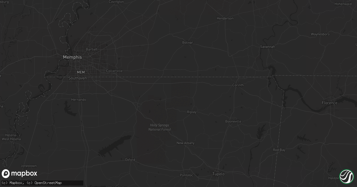 Hail map in Doole, TX on April 22, 2023