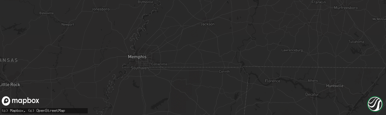 Hail map in Locust Dale, VA on April 22, 2023
