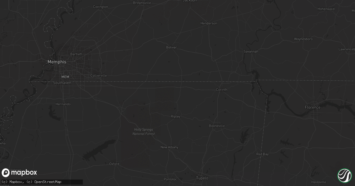 Hail map in Stuart, VA on April 22, 2023