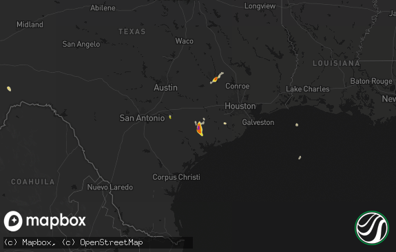 Hail map preview on 04-22-2026