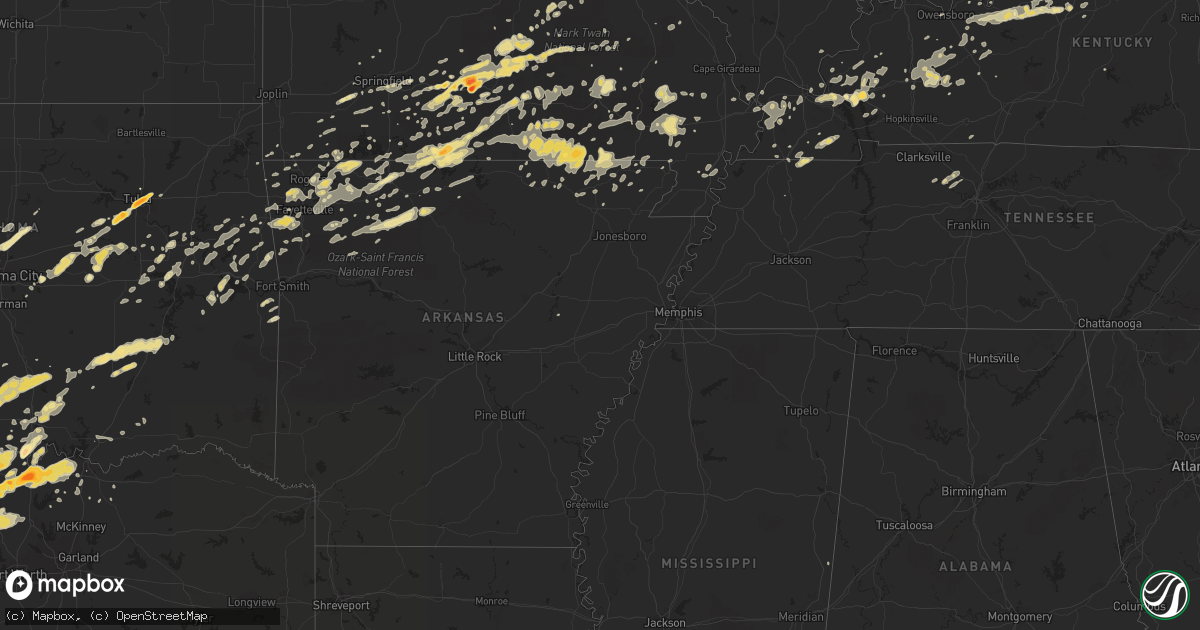 Hail map in West Virginia on April 23, 2011