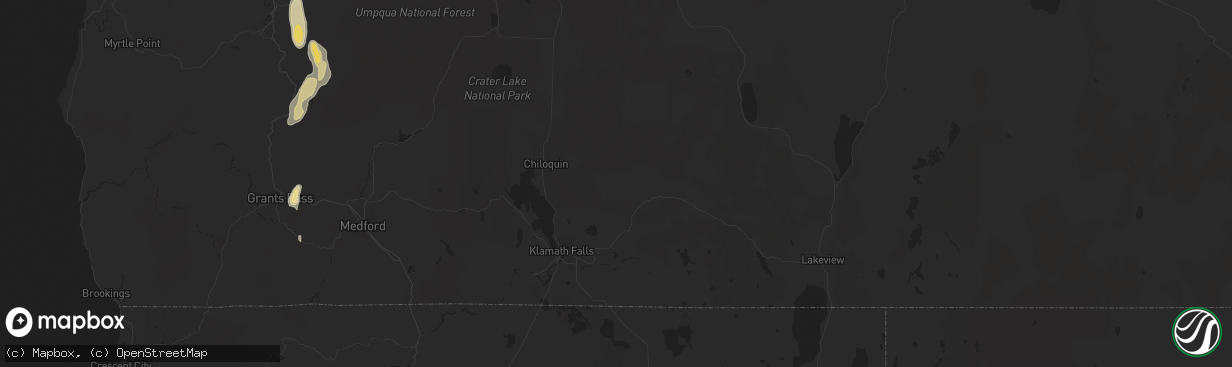 Hail map in Antelope, OR on April 23, 2012