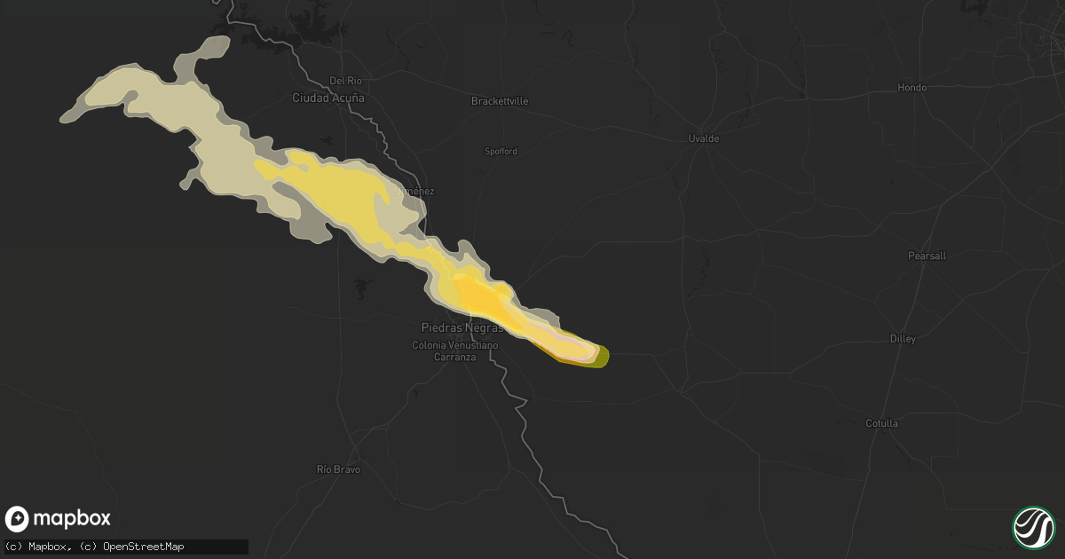 Hail map in Eagle Pass, TX on April 23, 2014