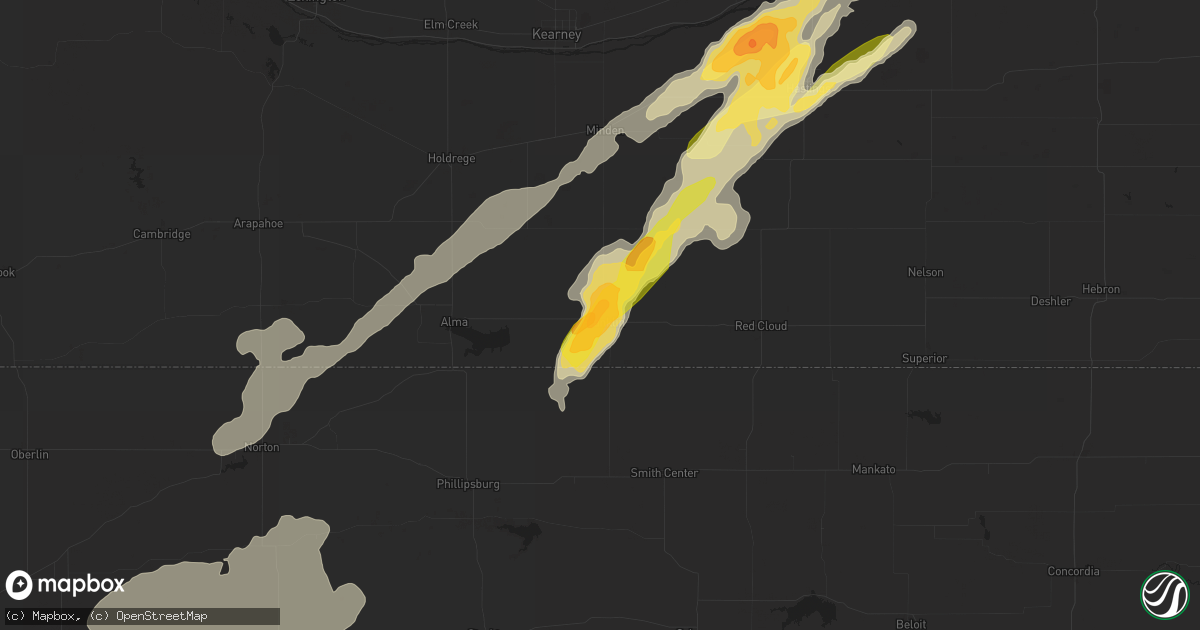 Hail map in Franklin, NE on April 23, 2014