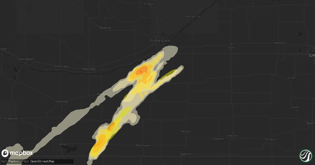 Hail map in Hastings, NE on April 23, 2014