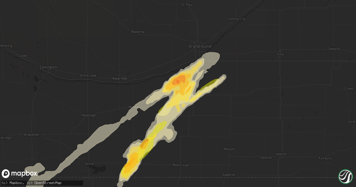 Hail map in Juniata, NE on April 23, 2014