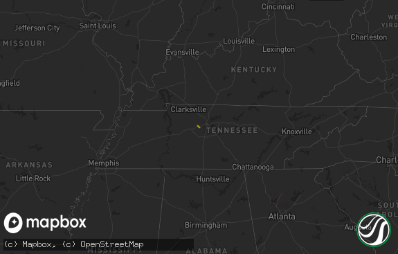 Hail map preview on 04-23-2017