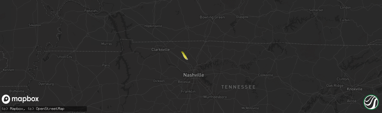 Hail map in Greenbrier, TN on April 23, 2018