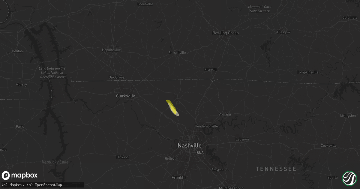 Hail map in Springfield, TN on April 23, 2018