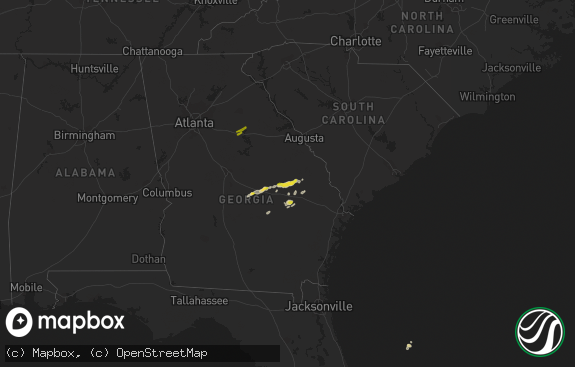 Hail map preview on 04-23-2018