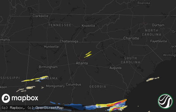 Hail map preview on 04-23-2020