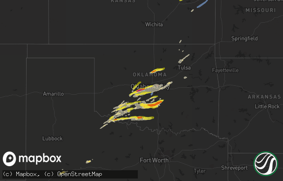 Hail map preview on 04-23-2022