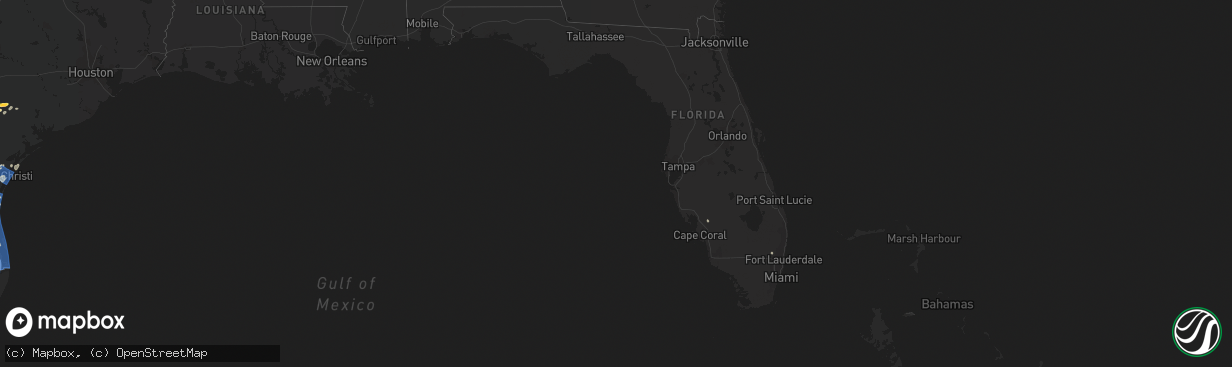 Hail map in Florida on April 23, 2023
