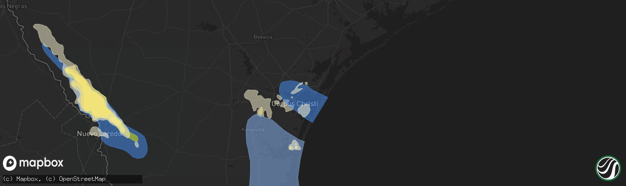 Hail map in Ingleside, TX on April 23, 2023
