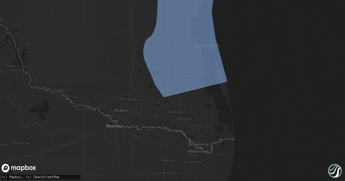 Hail map in Lyford, TX on April 23, 2023