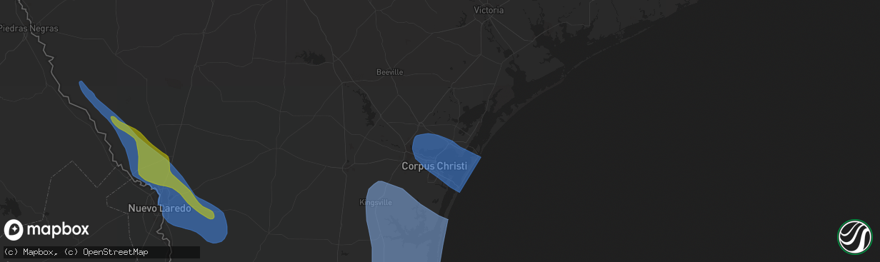 Hail map in Taft, TX on April 23, 2023