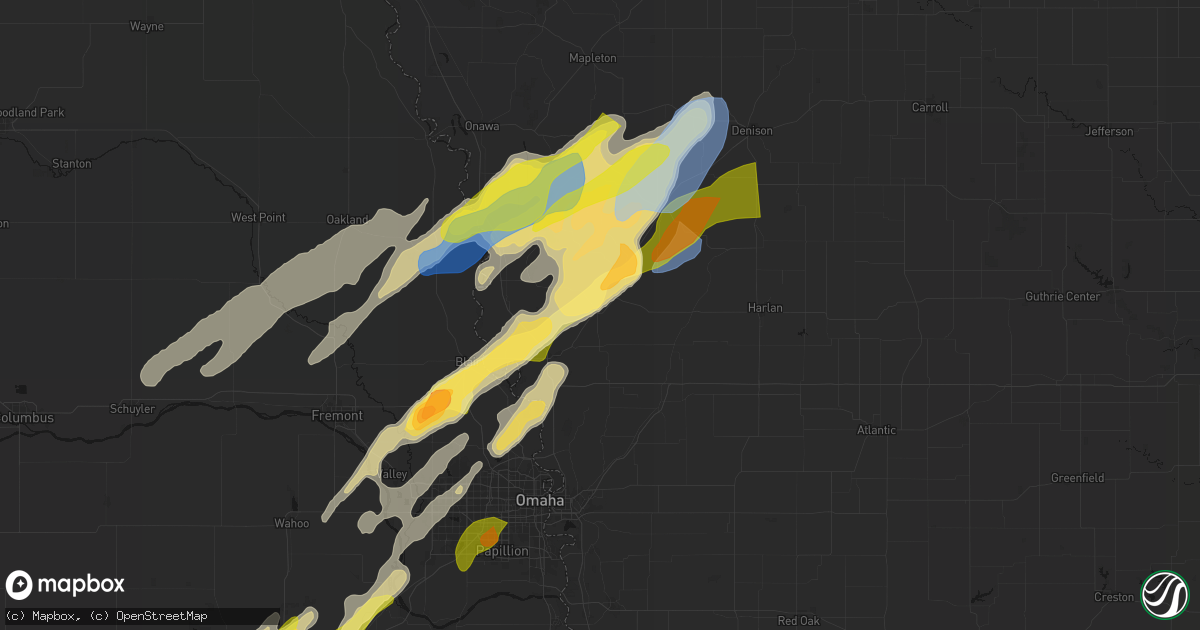 Hail map in Logan, IA on April 23, 2026