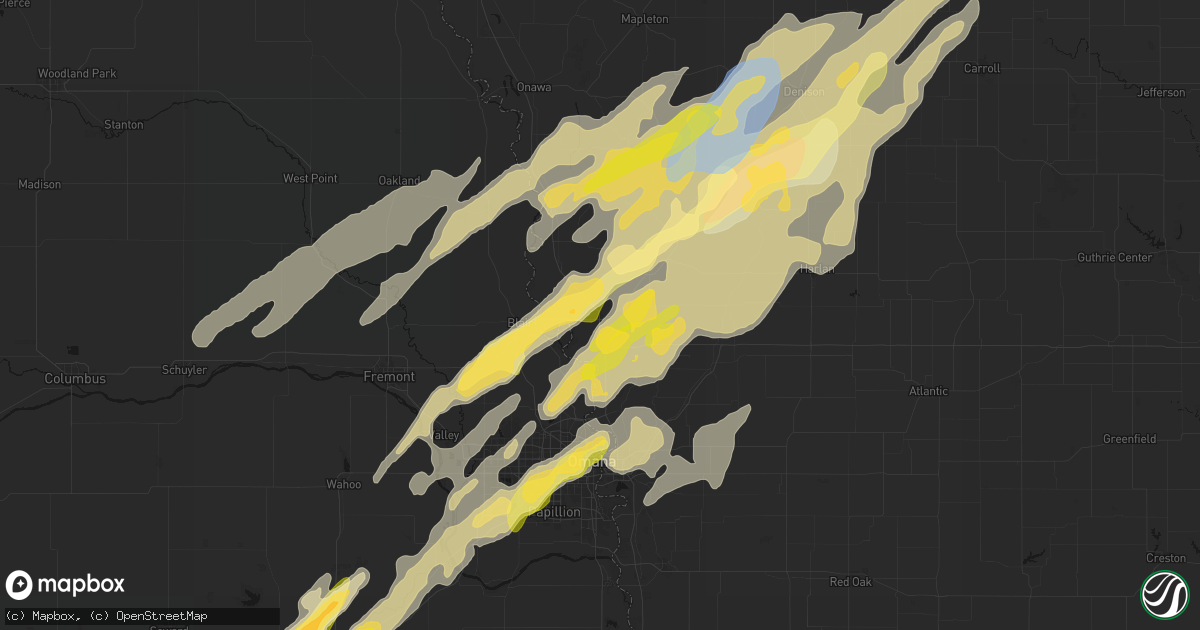 Hail map in Missouri Valley, IA on April 23, 2026