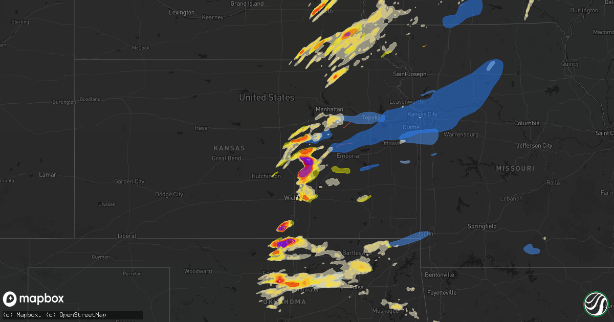 Hail map on April 23, 2026
