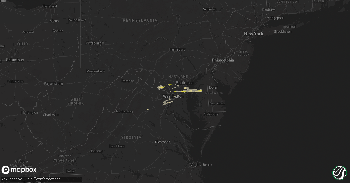 Hail map on April 24, 2011