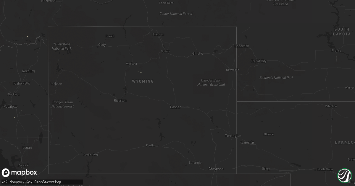 Hail map on April 24, 2012