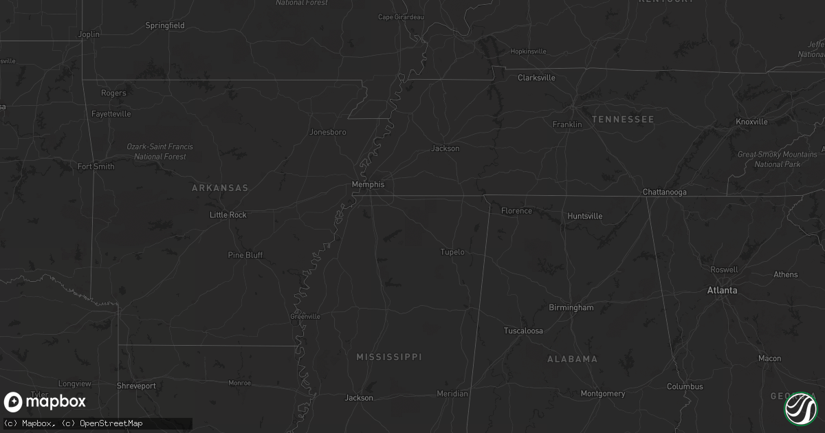 Hail map in Pennsylvania on April 24, 2013