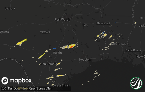 Hail map preview on 04-24-2019