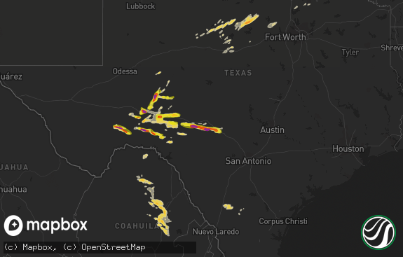 Hail map preview on 04-24-2022