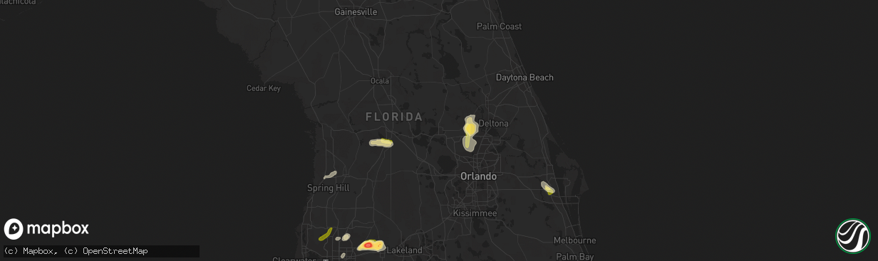 Hail map in Eustis, FL on April 24, 2023