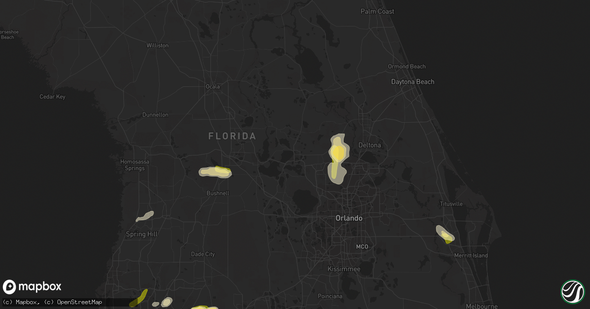 Hail map in Eustis, FL on April 24, 2023