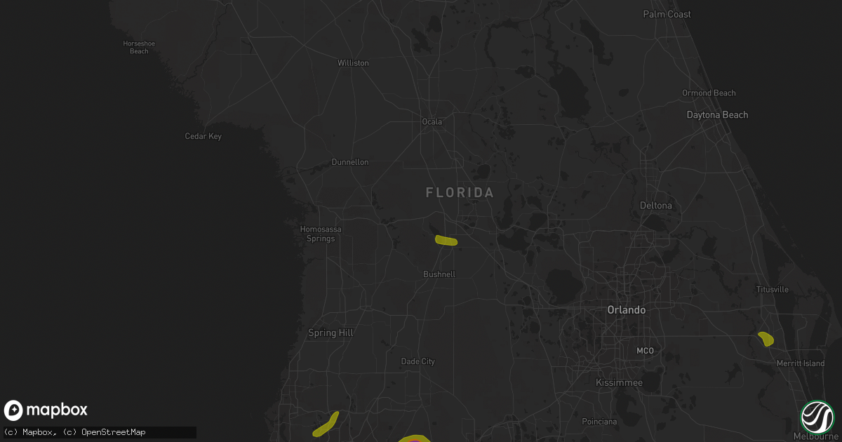 Hail map in Lake Panasoffkee, FL on April 24, 2023