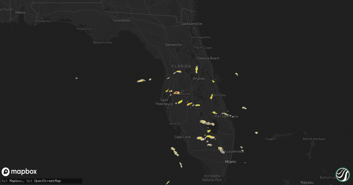 Hail map on April 24, 2023