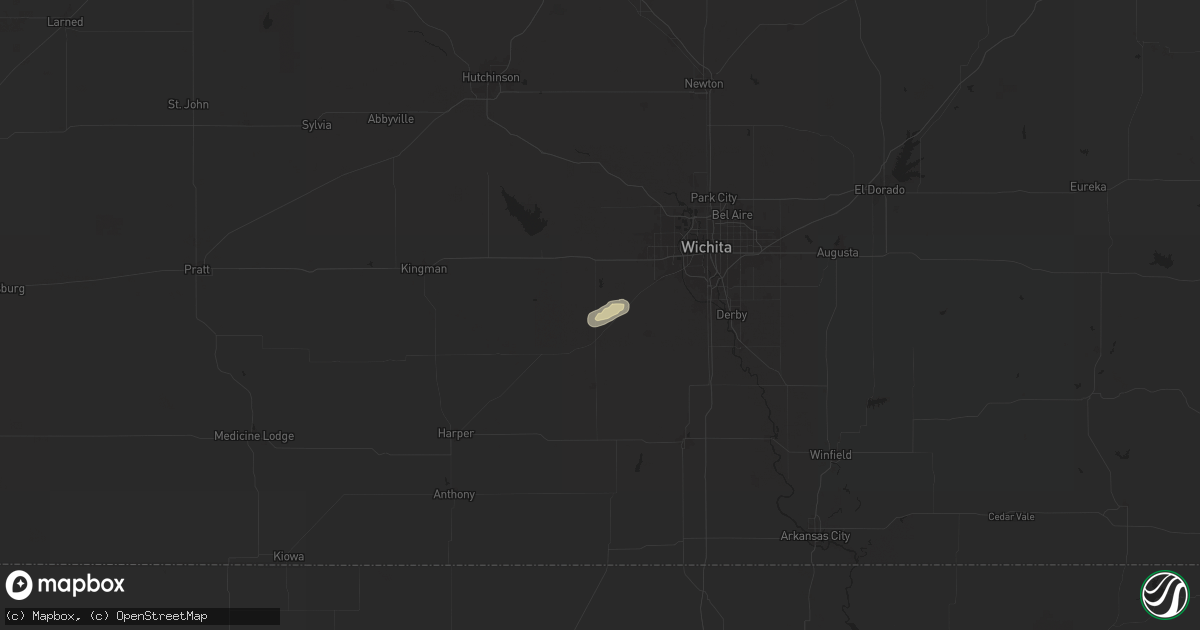 Hail map in Viola, KS on April 24, 2025