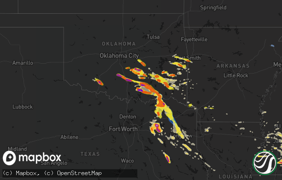 Hail map preview on 04-24-2026