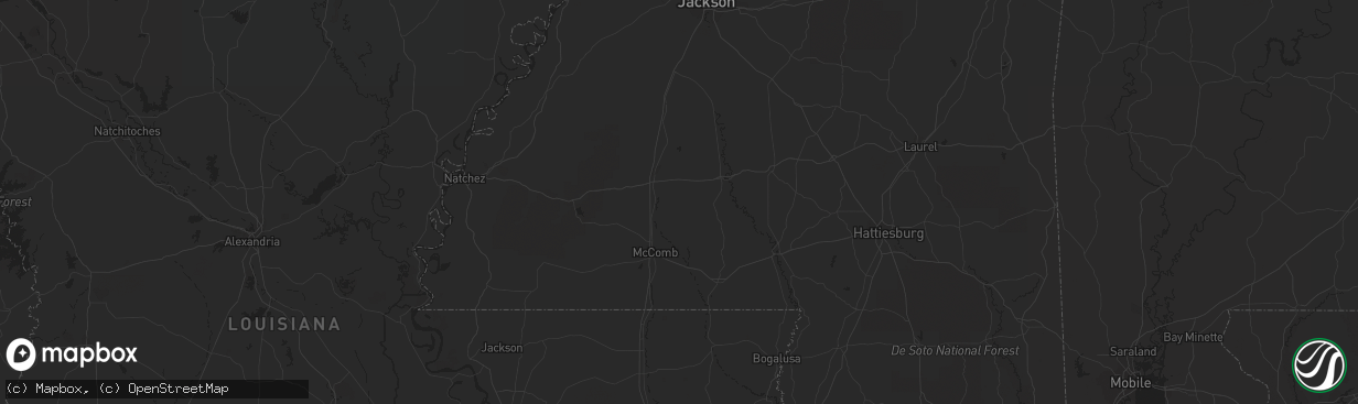 Hail map in Hot Springs National Park, AR on April 25, 2011