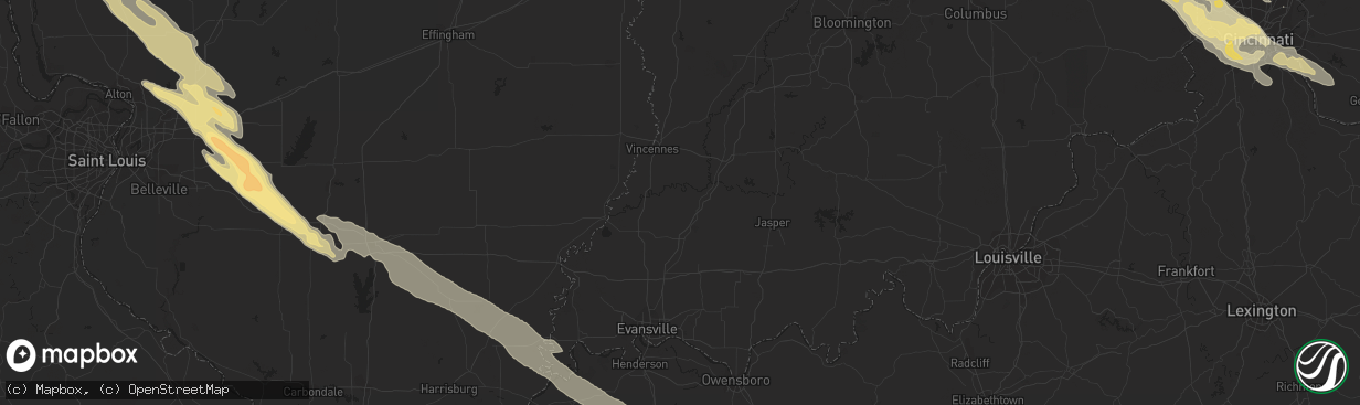 Hail map in Breese, IL on April 25, 2012