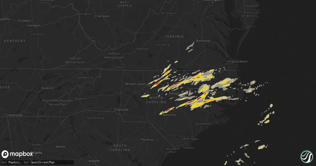 Hail map on April 25, 2014
