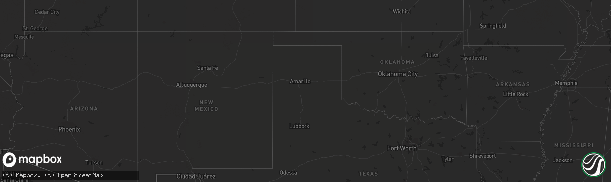 Hail map in Idaho on April 25, 2019