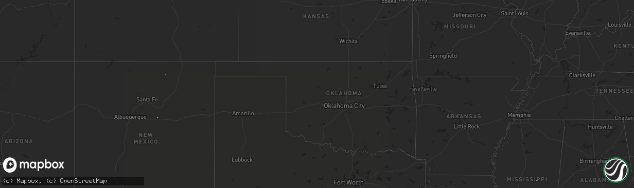 Hail map on April 25, 2019