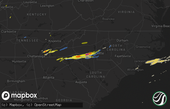 Hail map preview on 04-25-2020