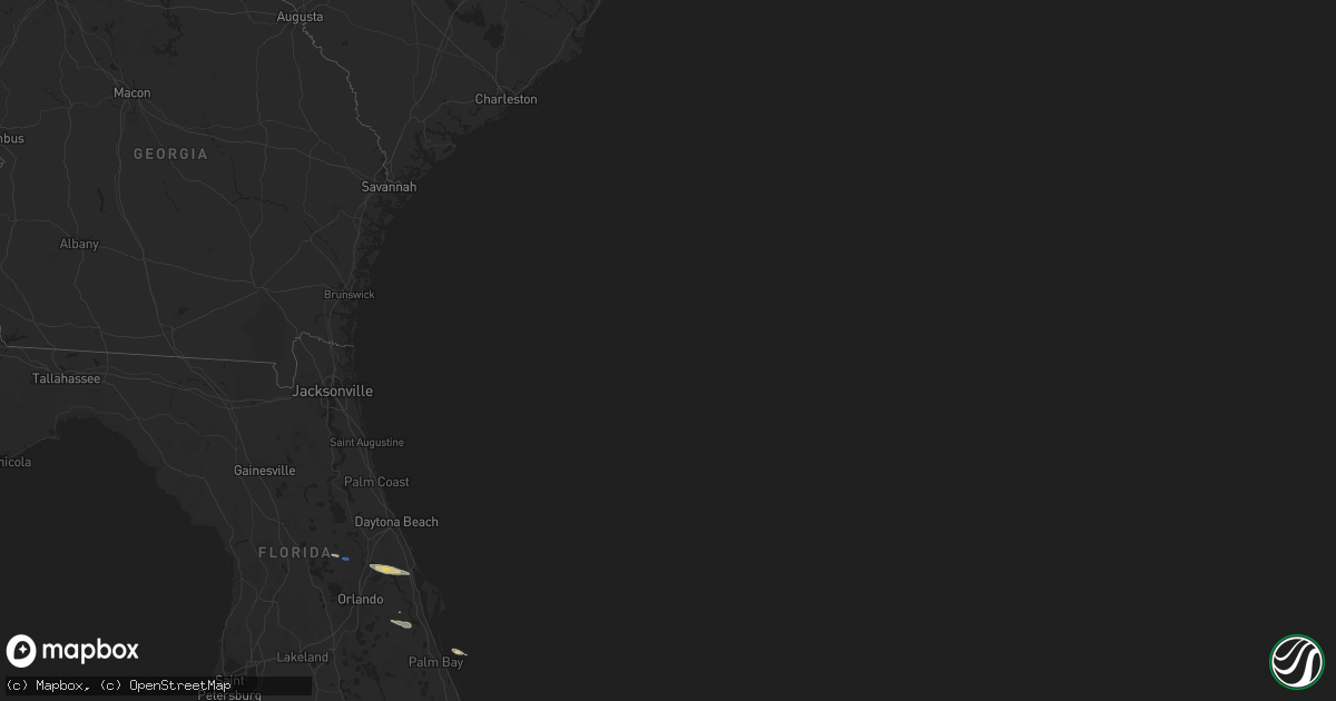 Hail map on April 25, 2021