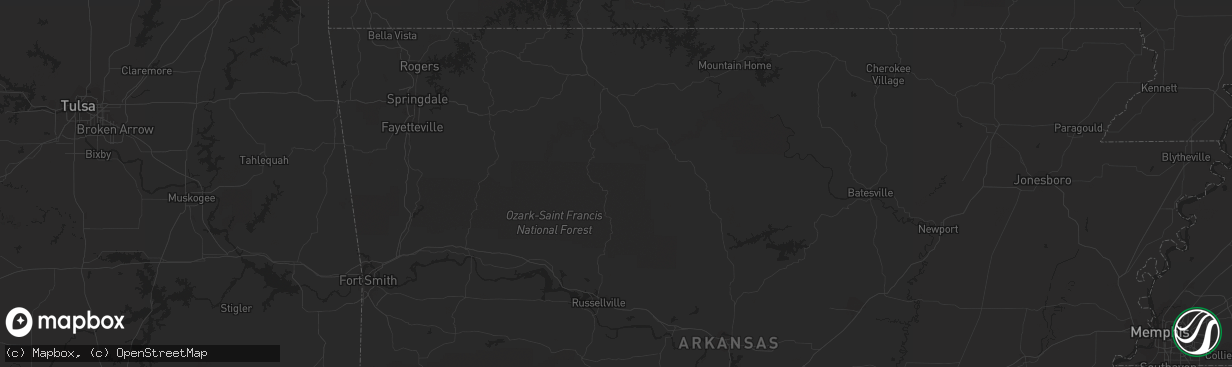 Hail map in Canyon, TX on April 25, 2023