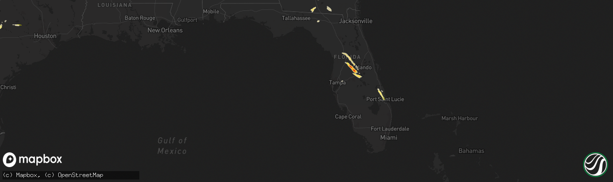 Hail Map In Florida On April 25, 2023 - HailTrace