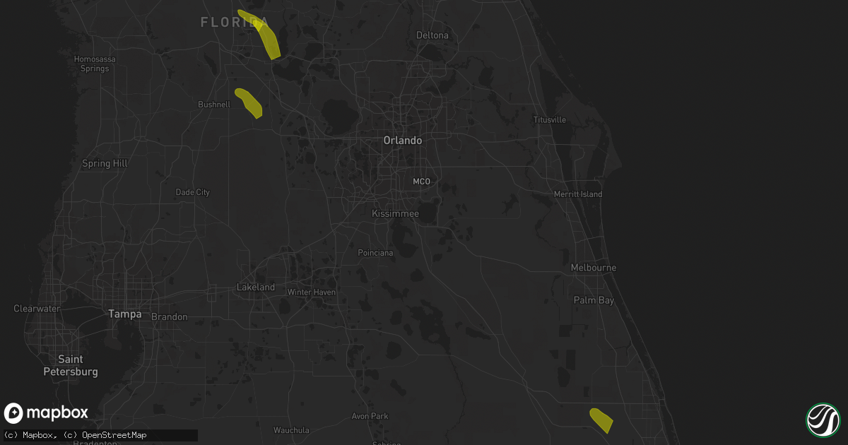 Hail map in Weirsdale, FL on April 25, 2023